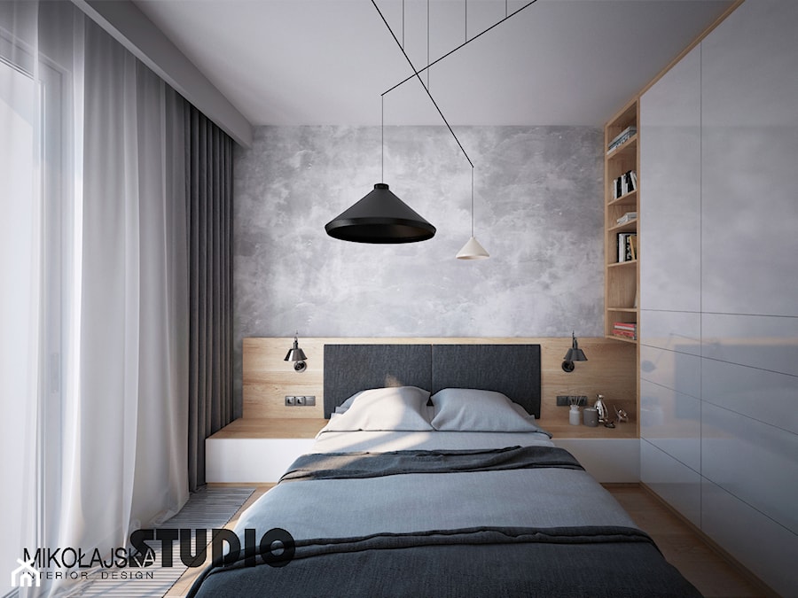 beton w sypialni - zdjęcie od MIKOŁAJSKAstudio