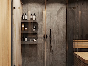 Minimalistyczna łazienka z dużym prysznicem - zdjęcie od MIKOŁAJSKAstudio