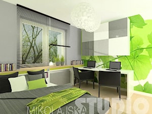 Sypialnia w zieleniach - zdjęcie od MIKOŁAJSKAstudio
