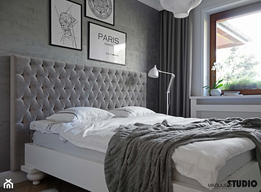 sypialnia przytulna-cosy bedroom - zdjęcie od MIKOŁAJSKAstudio