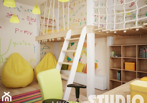Pokój dzieciecy z antresolą - zdjęcie od MIKOŁAJSKAstudio