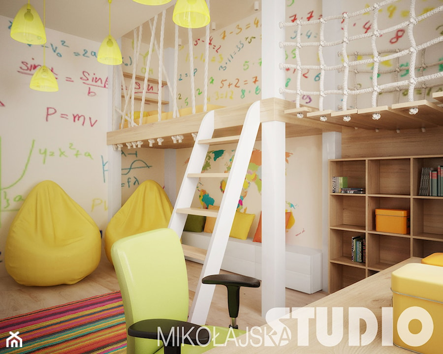 Pokój dzieciecy z antresolą - zdjęcie od MIKOŁAJSKAstudio