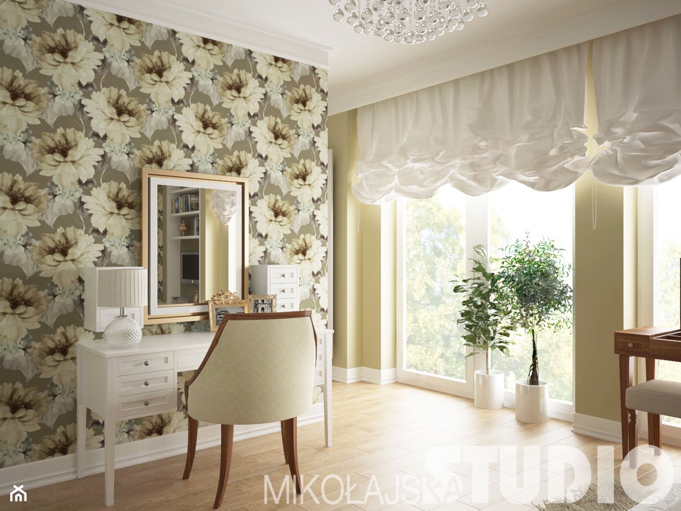 Sypialnia w stylu klasycznym -toaletka - zdjęcie od MIKOŁAJSKAstudio - Homebook