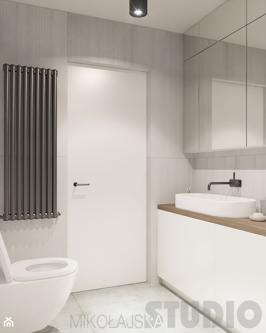 minimalistyczna łazienka - zdjęcie od MIKOŁAJSKAstudio