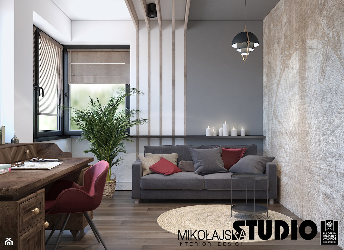 Elegancki gabinet - zdjęcie od MIKOŁAJSKAstudio - Homebook