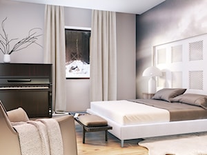 sypialnia w jasnych kolorach - zdjęcie od MIKOŁAJSKAstudio