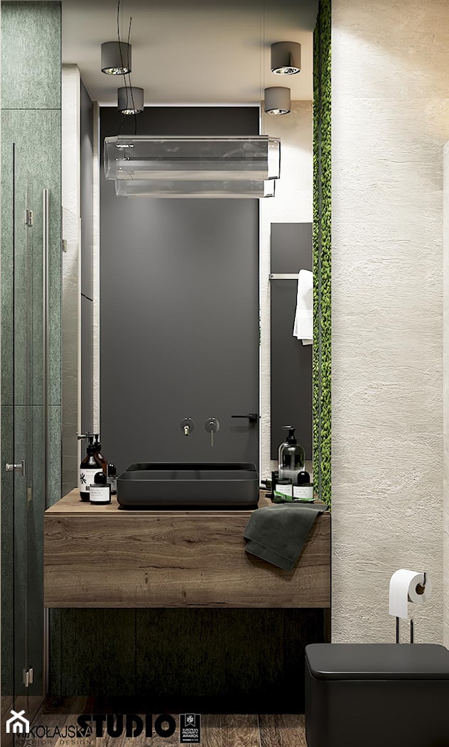 łazienka-cała przestrzeń - zdjęcie od MIKOŁAJSKAstudio - Homebook