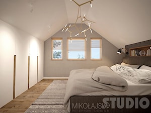 sypialnia-płótno, drewno, beż - zdjęcie od MIKOŁAJSKAstudio