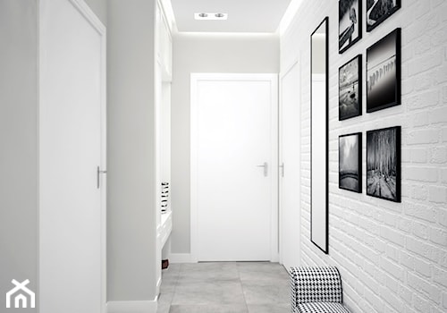 czarno -biały korytarz - zdjęcie od MIKOŁAJSKAstudio
