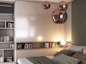 Apartament w zakolu Wisły - Mała czarna sypialnia, styl nowoczesny - zdjęcie od MIKOŁAJSKAstudio