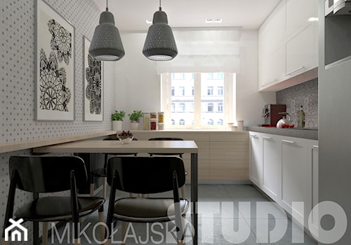 projekt kuchni black and white - zdjęcie od MIKOŁAJSKAstudio