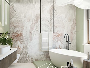 Tapeta w łazience - zdjęcie od MIKOŁAJSKAstudio