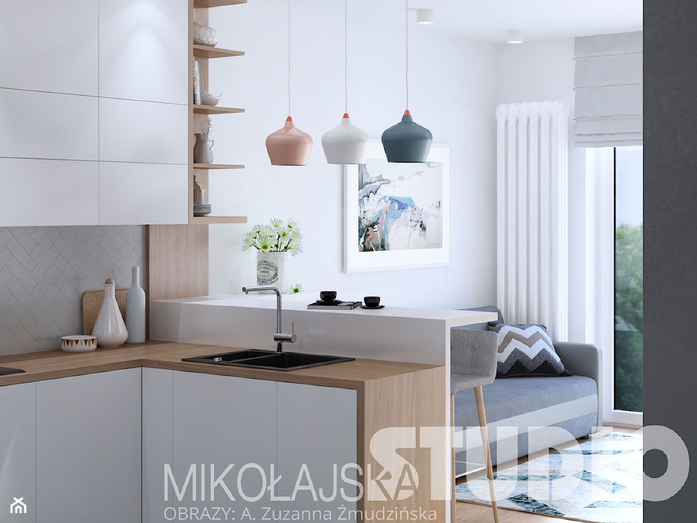 mieszkanie w stylu skandynawskim - zdjęcie od MIKOŁAJSKAstudio - Homebook