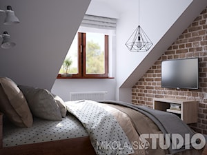 loftowa sypialnia - zdjęcie od MIKOŁAJSKAstudio