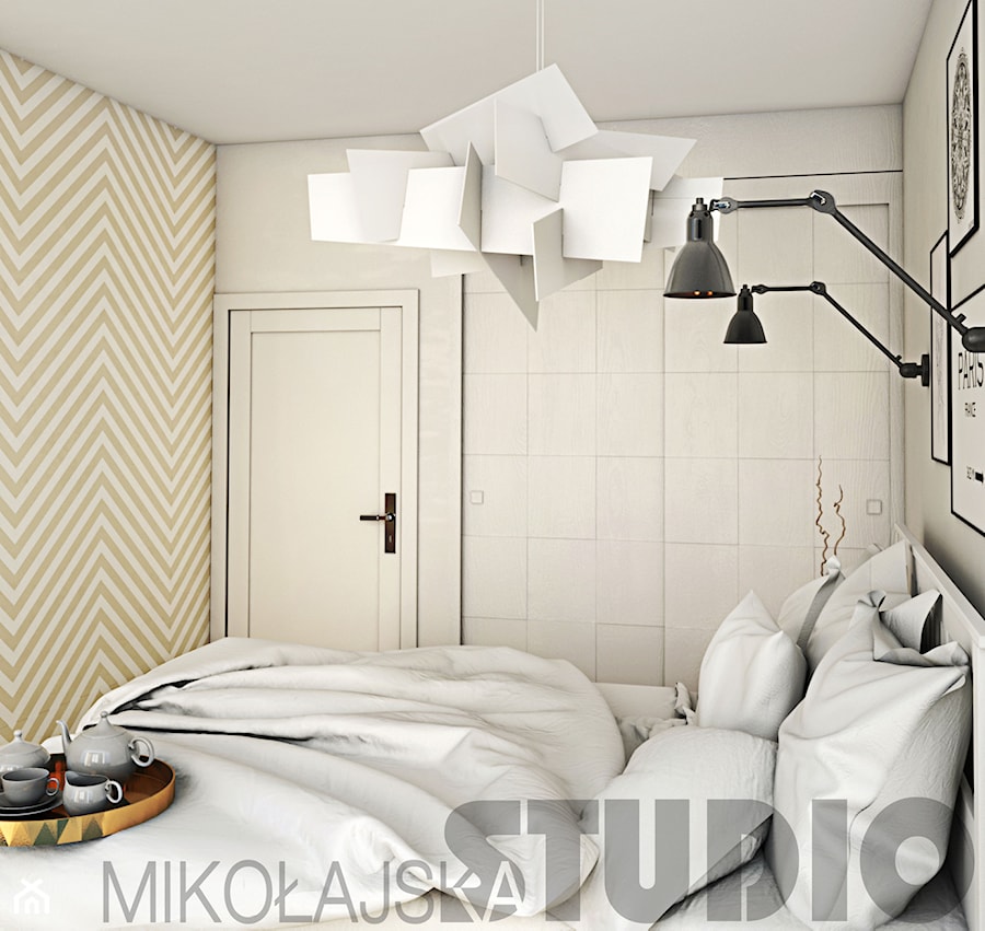biala sypialnia-projekt - zdjęcie od MIKOŁAJSKAstudio
