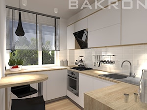 projekt mieszkania w Goleniowie - Kuchnia, styl nowoczesny - zdjęcie od BAKRON PROJEKT