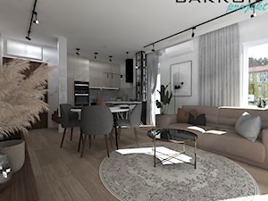 apartament nad morzem - Salon, styl nowoczesny - zdjęcie od BAKRON PROJEKT