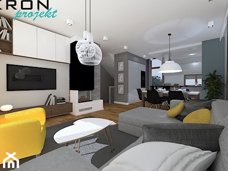 Aranżacje wnętrz - Salon: apartament 2 w Krakowie - Salon, styl nowoczesny - BAKRON PROJEKT. Przeglądaj, dodawaj i zapisuj najlepsze zdjęcia, pomysły i inspiracje designerskie. W bazie mamy już prawie milion fotografii!