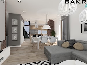 apartament 2 w Krakowie - Salon, styl nowoczesny - zdjęcie od BAKRON PROJEKT