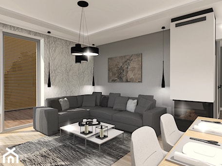 Aranżacje wnętrz - Salon: apartament w Krakowie - Salon, styl nowoczesny - BAKRON PROJEKT. Przeglądaj, dodawaj i zapisuj najlepsze zdjęcia, pomysły i inspiracje designerskie. W bazie mamy już prawie milion fotografii!