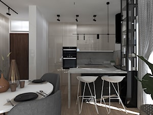 apartament nad morzem - Kuchnia, styl nowoczesny - zdjęcie od BAKRON PROJEKT