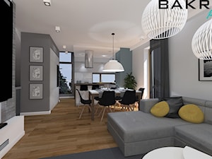 apartament 2 w Krakowie - Salon, styl nowoczesny - zdjęcie od BAKRON PROJEKT