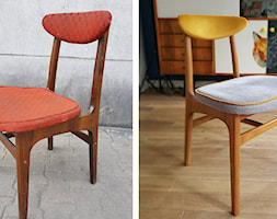 krzesło przed i po renowacji - zdjęcie od Odnawialnia - Homebook