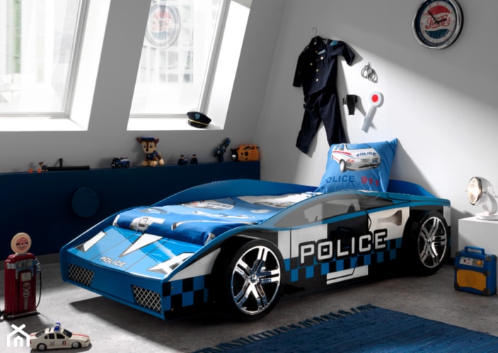 Łóżko samochód policyjny - łóżko dla dziecka - zdjęcie od epinokio.pl - Homebook