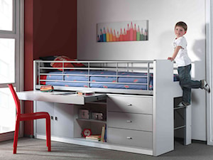 Łóżko piętrowe dla dzieci Bonny Grey z szufladami - zdjęcie od epinokio.pl
