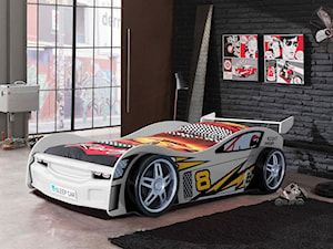 Łóżko AUTO samachód Night Racer White, łóżko dla dziecka - zdjęcie od epinokio.pl