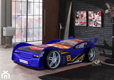 Łóżko AUTO samochód Night Racer Blue,. łóżko dla dziecka - zdjęcie od epinokio.pl - Homebook