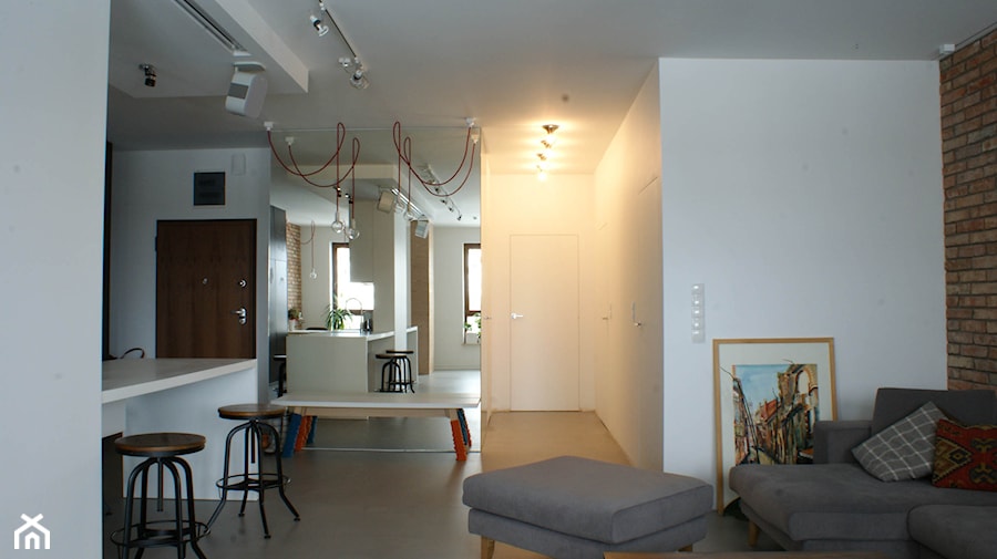 LOFT W WILANOWIE - Salon, styl industrialny - zdjęcie od t design