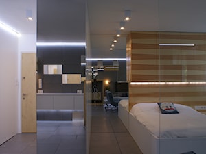 Grey-t - Średnia brązowa sypialnia, styl nowoczesny - zdjęcie od t design