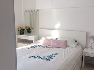 pastel candy - Mała biała sypialnia, styl nowoczesny - zdjęcie od t design