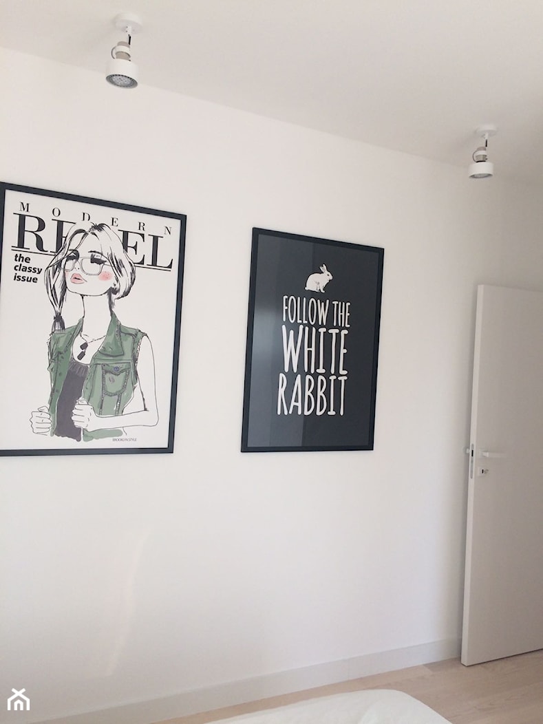 pastel candy - Biała sypialnia, styl nowoczesny - zdjęcie od t design - Homebook