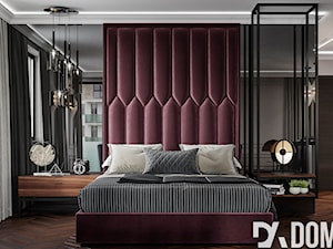 Męskie mieszkanie w eleganckim stylu - Średnia szara sypialnia, styl tradycyjny - zdjęcie od Dom-Art