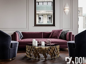 Męskie mieszkanie w eleganckim stylu - Mały szary salon, styl tradycyjny - zdjęcie od Dom-Art