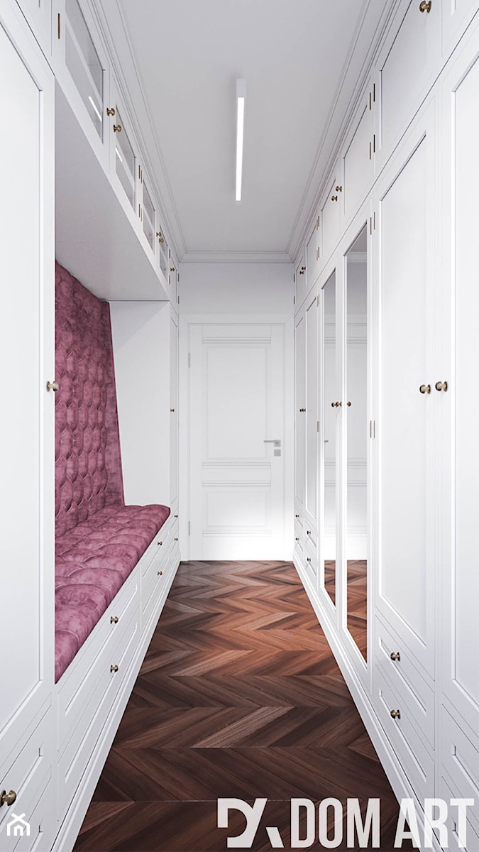 Męskie mieszkanie w eleganckim stylu - Średnia zamknięta garderoba oddzielne pomieszczenie, styl tradycyjny - zdjęcie od Dom-Art