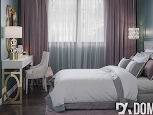 Mieszkanie w stylu Glamour - Średnia szara sypialnia, styl glamour - zdjęcie od Dom-Art