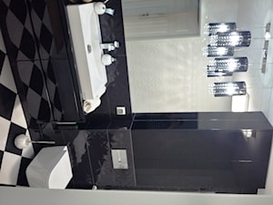 zabudowa łazienkowa czarny lakier - zdjęcie od Blindexmeble