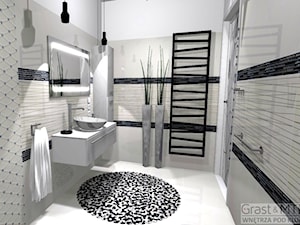 Czarno biała elegancja - Łazienka - zdjęcie od Kompleksowe realizacje wnętrz pod klucz