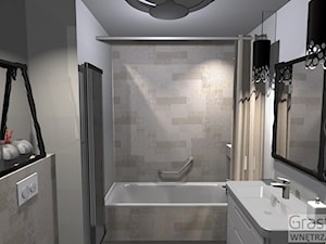 Łazienka z delikatną mozaiką - zdjęcie od Kompleksowe realizacje wnętrz pod klucz