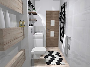 Łazienka na czasie - Mała bez okna łazienka, styl industrialny - zdjęcie od Kompleksowe realizacje wnętrz pod klucz