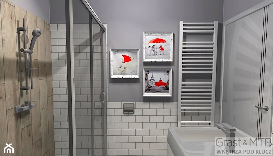 Mała łazienka z prysznicem - Łazienka - zdjęcie od Kompleksowe realizacje wnętrz pod klucz