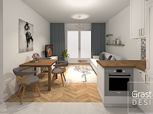 Projekt Mieszkania 40 m2 pakiet Basic - Salon, styl nowoczesny - zdjęcie od Kompleksowe realizacje wnętrz pod klucz