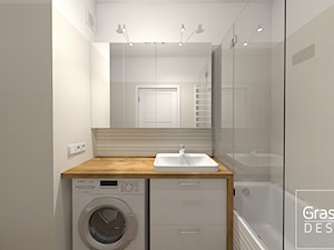 Projekt Mieszkania 40 m2 pakiet Basic - Łazienka, styl nowoczesny - zdjęcie od Kompleksowe realizacje wnętrz pod klucz