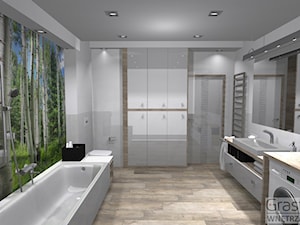 Naturalna łazienka - zdjęcie od Kompleksowe realizacje wnętrz pod klucz