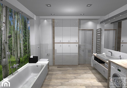 Naturalna łazienka - zdjęcie od Kompleksowe realizacje wnętrz pod klucz