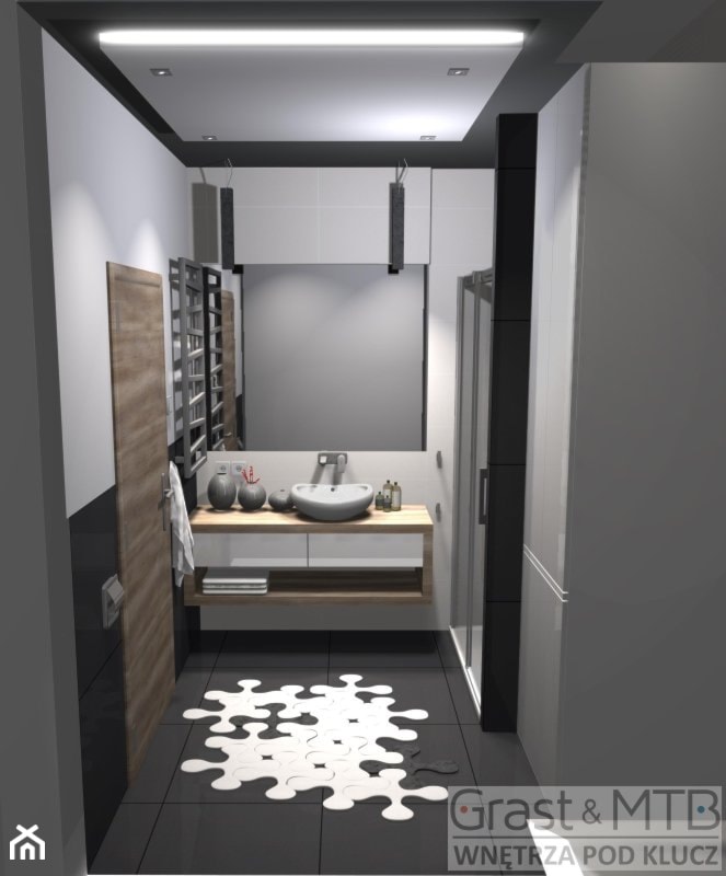 Łazienka Na Wczoraj - Łazienka, styl minimalistyczny - zdjęcie od Kompleksowe realizacje wnętrz pod klucz