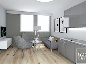 Projekt mieszkania 30m2 - Salon - zdjęcie od Kompleksowe realizacje wnętrz pod klucz